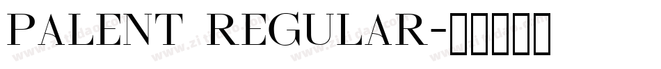 Palent Regular字体转换